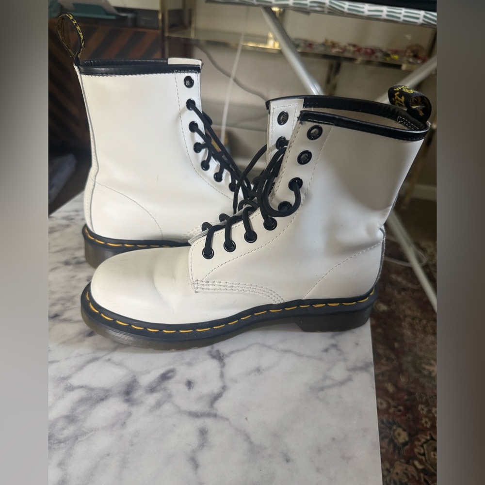 White Doc Martins